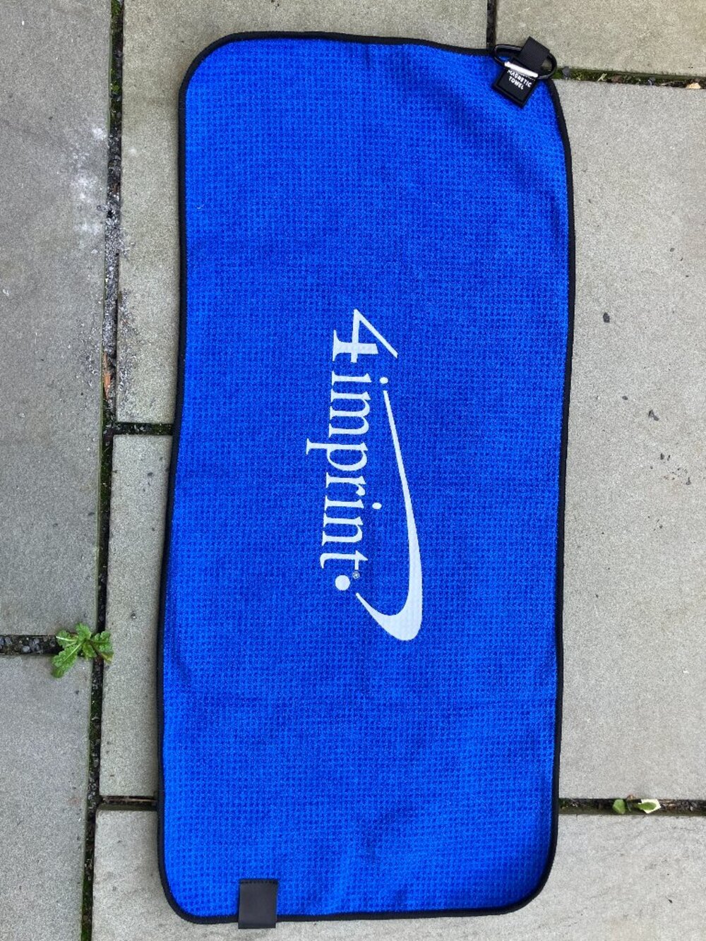 🧲 NEW 4imprint Magnetic Golf Towel Blue 13" x 28" Microfiber
